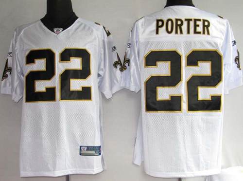 Saints #22 Tracy Porter White Stitched NFL Jersey