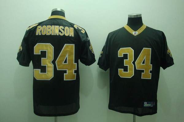 Saints 34# Patrick Robinson Black Stitched NFL Jersey