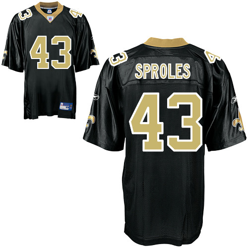 Saints #43 Darren Sproles Black Stitched NFL Jersey