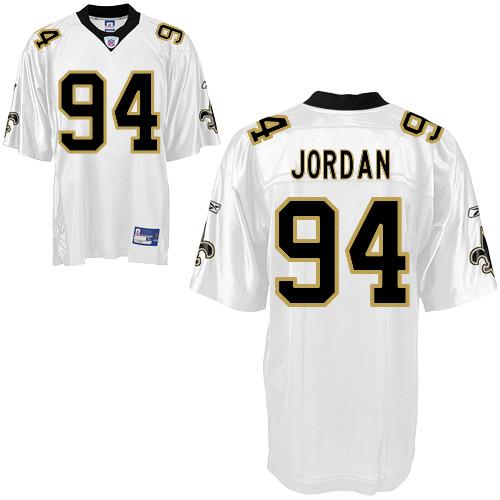 Saints #94 Cameron Jordan White Stitched NFL Jersey
