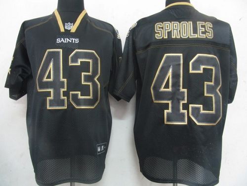 Saints #43 Darren Sproles Lights Out Black Stitched NFL Jersey