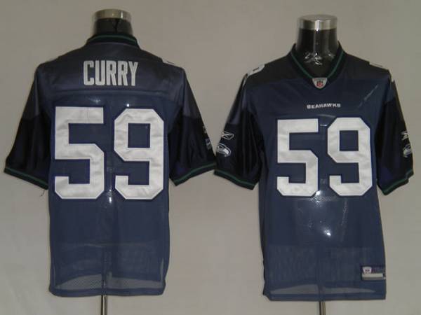 Seahawks Aaron Curry #59 Stitched Blue NFL Jersey