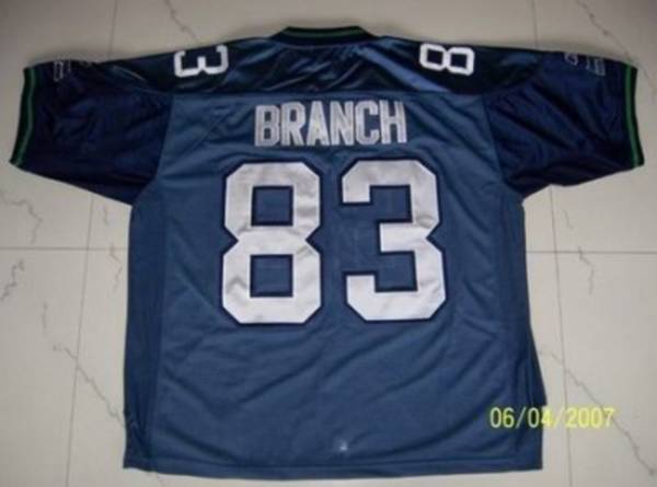 Seahawks Deion Branch #83 Stitched Blue NFL Jersey