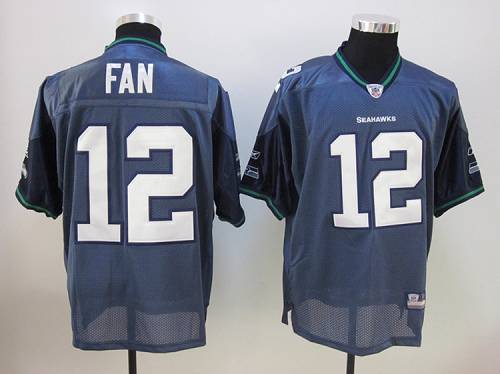 Seahawks #12 Fan Blue The 12th MAN Stitched NFL Jersey