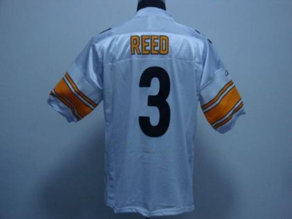 Steelers #3 Jeff Reed White Stitched NFL Jersey