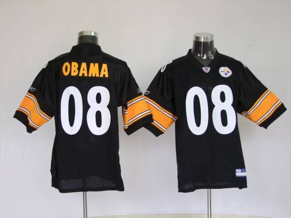 Steelers #8 President Obama Stitched NFL Jersey