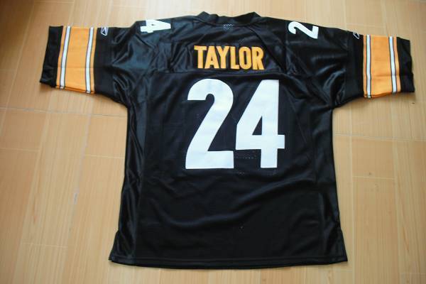 Steelers #24 Ike Taylor Black Stitched NFL Jersey