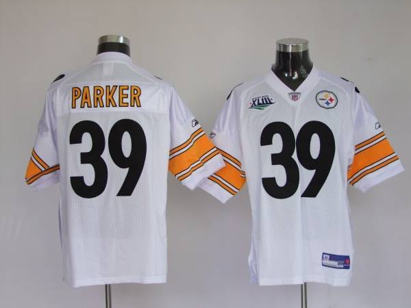 Steelers #39 Willie Parker White Stitched NFL Jersey