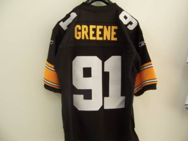 Steelers #91 Kevin Greene Black Stitched NFL Jersey