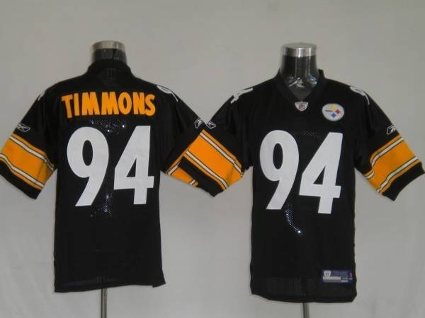Steelers #94 Lawrence Timmons Black Stitched NFL Jersey