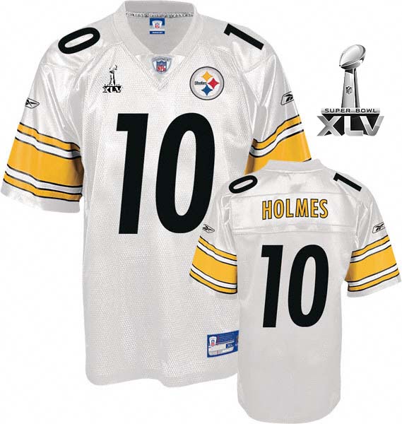 Cheapest Steelers #10 Santonio Holmes White Super Bowl XLV ...