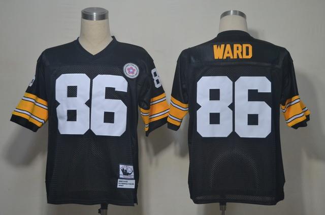 Mitchell And Ness Steelers #86 Hines Ward Black Stitched NFL Jersey
