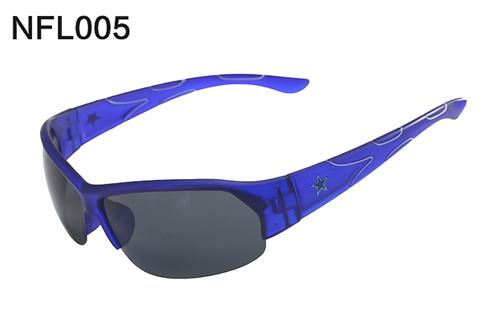 Dallas Cowboys Logo Sport Rim Polarized Sunglasses Blue