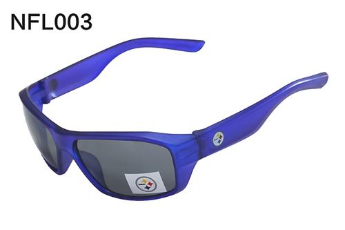 Pittsburgh Steelers Logo Full Rim Polarized Sunglasses Blue