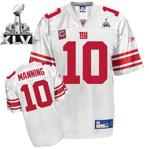 بكسرات Cheapest Giants #10 Eli Manning White Super Bowl XLVI With C Patch ... بكسرات