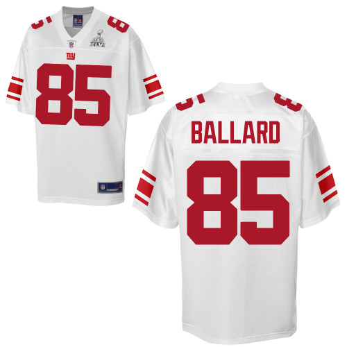 Giants #85 Jake Ballard White Super Bowl XLVI Stitched NFL Jersey