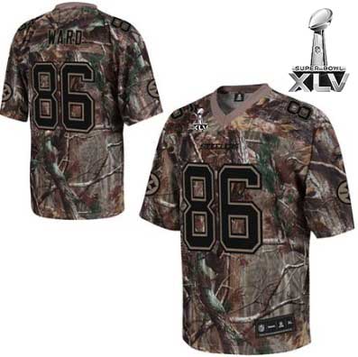 Steelers #86 Hines Ward Camouflage Realtree Super Bowl XLV Stitched NFL Jersey