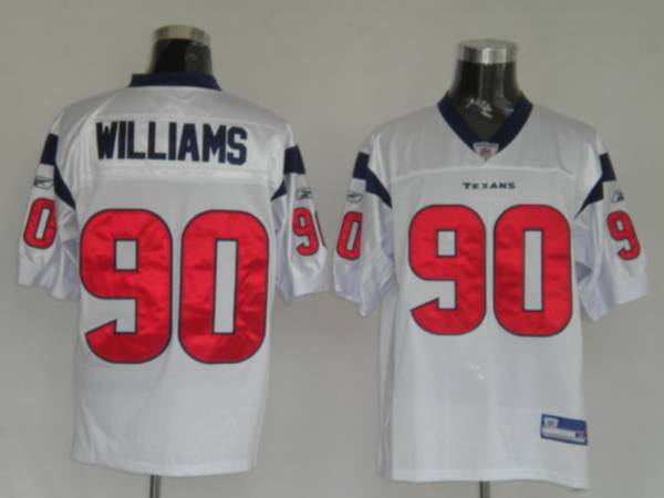 Texans Mario Williams #90 White Stitched NFL Jersey