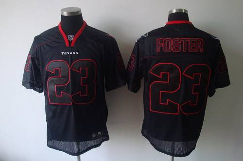 Texans #23 Arian Foster Lights Out Black Stitched NFL Jersey