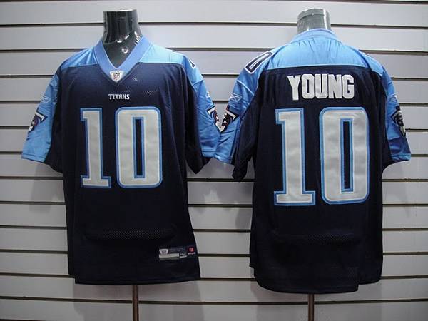 Titans #10 Vince Young Stitched Dark Blue NFL Jersey