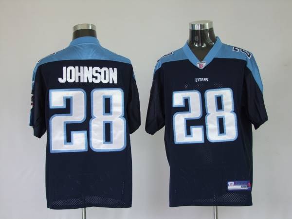Titans #28 Chris Johnson Stitched Dark Blue NFL Jersey