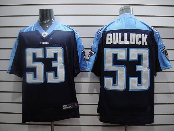 Titans #53 Keith Bulluck Stitched Dark Blue NFL Jersey