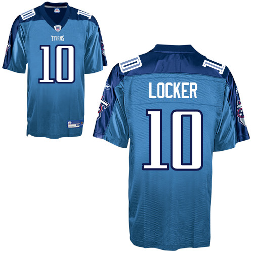 Titans #10 Jake Locker Baby Blue Stitched NFL Jersey