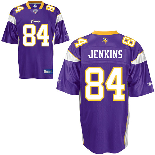 Vikings #84 Michael Jenkins Purple Stitched NFL Jersey