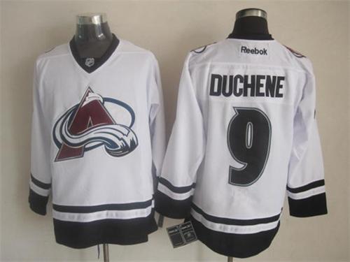 Avalanche #9 Matt Duchene White Fashion Stitched NHL Jersey
