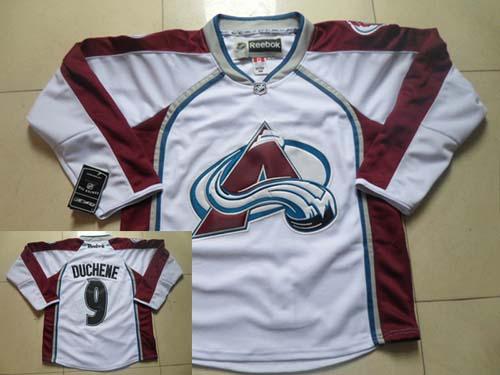 Avalanche #9 Matt Duchene White Stitched NHL Jersey