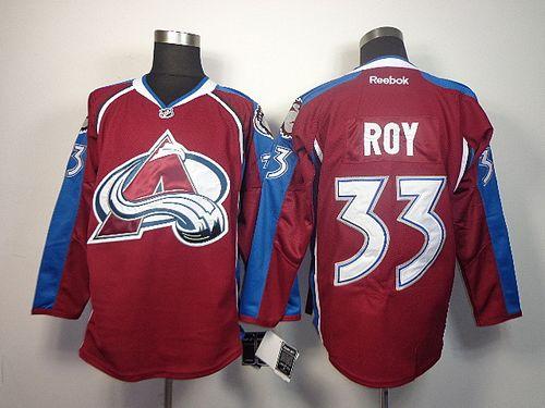 Avalanche #33 Patrick Roy Red Home Stitched NHL Jersey