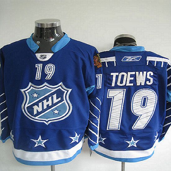 Blackhawks #19 Jonathan Toews 2011 All Star Blue Stitched NHL Jersey