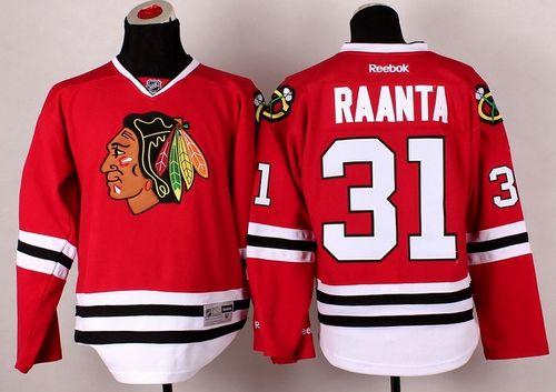 Blackhawks #31 Antti Raanta Red Stitched NHL Jersey