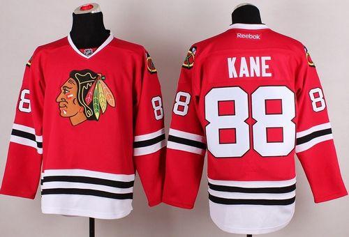 Blackhawks #88 Patrick Kane Stitched Red NHL Jersey