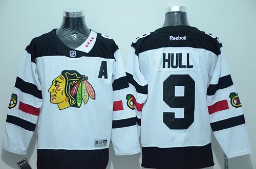 Blackhawks #9 Bobby Hull White 2016 Stadium Series Stitched NHL Jersey