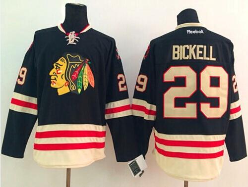 Blackhawks #29 Bryan Bickell Black 2015 Winter Classic Stitched NHL Jersey