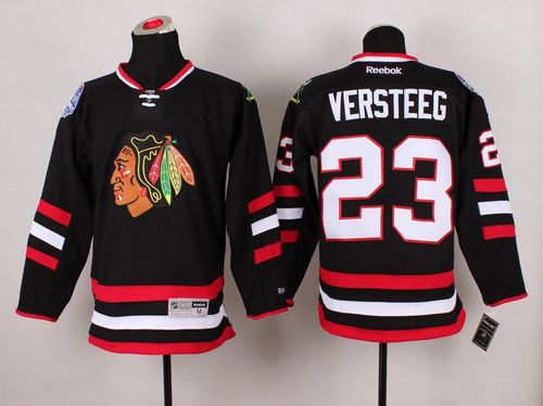 Blackhawks #23 Kris Versteeg Black 2014 Stadium Series Stitched NHL Jersey