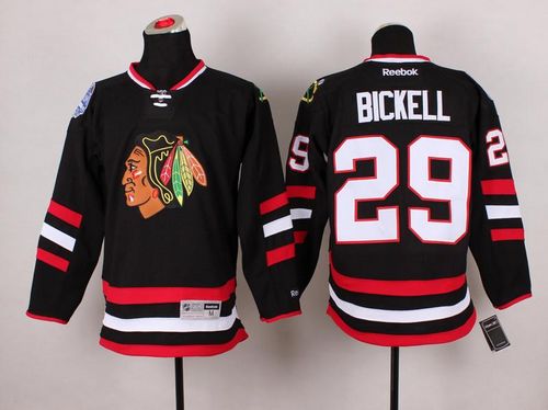 Blackhawks #29 Bryan Bickell Black 2014 Stadium Series Stitched NHL Jersey