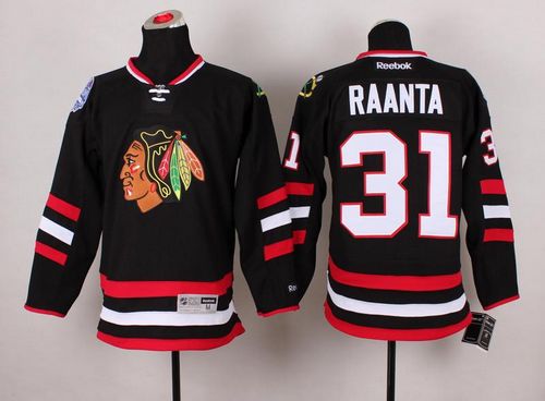 Blackhawks #31 Antti Raanta Black 2014 Stadium Series Stitched NHL Jersey