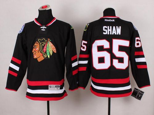 Blackhawks #65 Andrew Shaw Black 2014 Stadium Series Stitched NHL Jersey