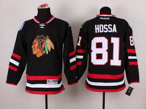 Blackhawks #81 Marian Hossa Black 2014 Stadium Series Stitched NHL Jersey