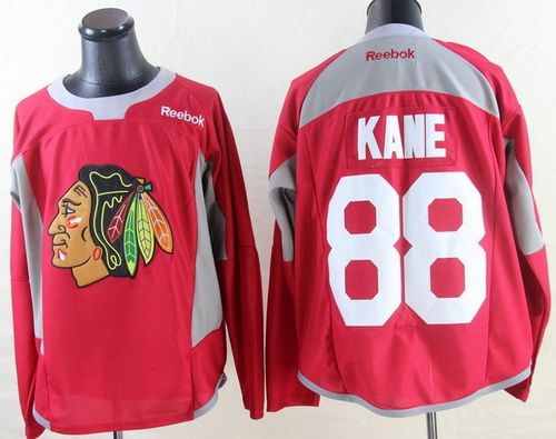 Blackhawks #88 Patrick Kane Red Practice Stitched NHL Jersey