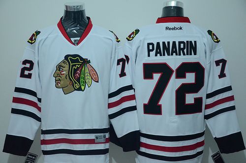 Blackhawks #72 Artemi Panarin White Stitched NHL Jersey