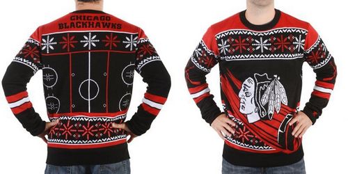 Chicago Blackhawks Men's NHL Ugly Sweater 1