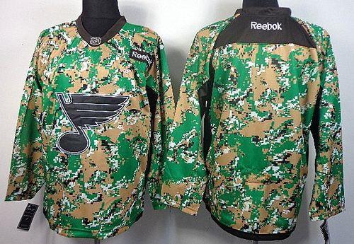 Blues Blank Camo Veterans Day Practice Stitched NHL Jersey