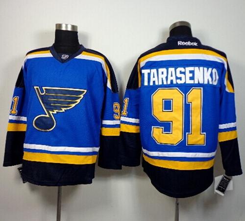 Blues #91 Vladimir Tarasenko Light Blue Home Stitched NHL Jersey