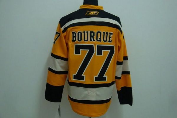 Bruins #77 Ray Bourque Stitched Winter Classic Yellow NHL Jersey