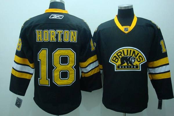 Bruins #18 Horton Stitched Black Third NHL Jersey