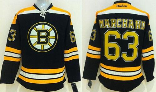 Bruins #63 Brad Marchand Black Stitched NHL Jersey