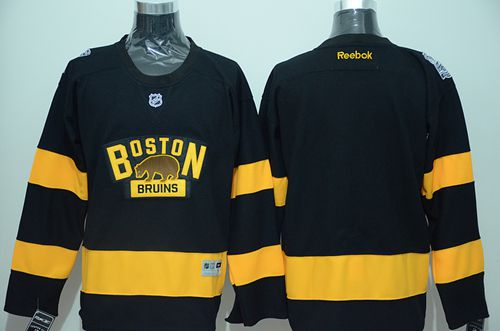 Bruins Blank Black 2016 Winter Classic Stitched NHL Jersey